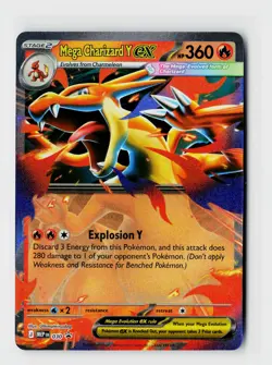 Mega Charizard Y EX 030 Holo Promo Double Rare Pokemon TCG Ascended Heroes ASC - Image 1
