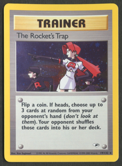 Pokemon TCG: The Rocket’s Trap 19/132 Gym Heroes Trainer NM - Image 1