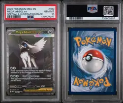 2025 Pokemon Mega Evolution Base 180/132 SIR Full Art Mega Absol ex PSA 10 Gem - Image 3