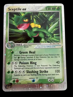 Pokemon Sceptile EX 93/95 SWIRL Holo Rare Team Magma Vs Team Aqua - NM - Image 1