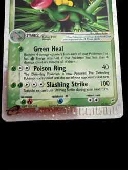 Pokemon Sceptile EX 93/95 SWIRL Holo Rare Team Magma Vs Team Aqua - NM - Image 3