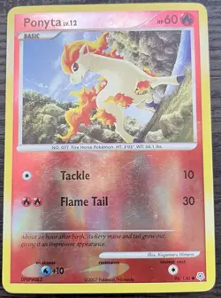 Ponyta 94/130 Pokemon TCG Diamond and Pearl Base Set Reverse Holo Light Play LP - Image 1