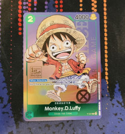 Monkey.D.Luffy 1st Anniversary Tournament P-037 One Piece Promo Stamped Foil! - Image 1