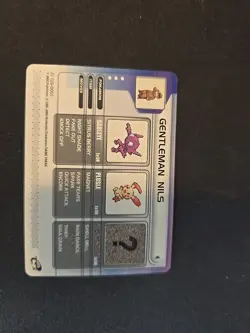 Gentleman Nils Pokemon Battle E-Reader Card 2003 Ruby and Sapphire - Image 2