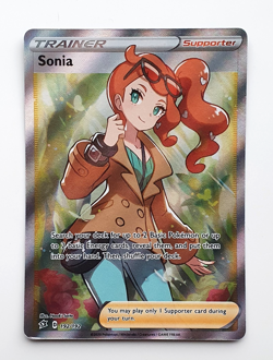 Sonia 192/192 Full Art Trainer Holo Rare Rebel Clash Pokemon Card - Image 1