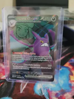 Pokemon TCG Team Rockets Crobat EX Full Art Card 217/182 Destined Rivals - Image 1