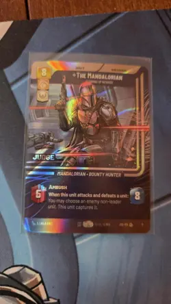 The Mandalorian Judge Playmat & Judge Card Secrets of Power Star Wars Unlimited - Image 2