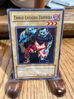 Yu-Gi-Oh! TCG Three-Legged Zombies McDonald's Promo Cards MP1-010 Limited Common - Image 1