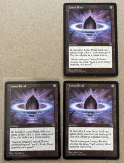 3 MTG Lotus Petal Tempest (x3) Common Magic The Gathering Card, Artifact, #294 - Image 1