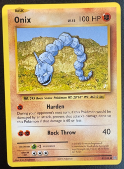 61/108 Onix Common Pokemon Trading Card Game XY-12 Evolutions LP - Image 1