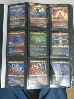 MTG Collection, 360 Cards. Mythics, Rares, Foils, Showcase Cards. Float Binder - Image 1