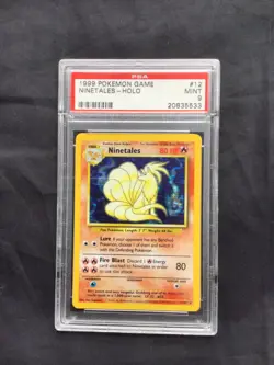 Pokemon Cards: Base Set Rare Holo: Ninetales 12/102 PSA 9 - Image 1
