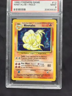 Pokemon Cards: Base Set Rare Holo: Ninetales 12/102 PSA 9 - Image 2