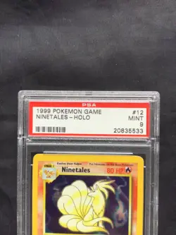 Pokemon Cards: Base Set Rare Holo: Ninetales 12/102 PSA 9 - Image 3