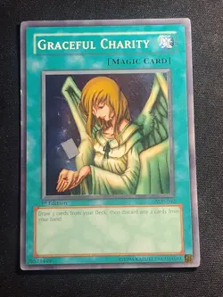 Graceful Charity 1st Edition SDP-040 Super Rare Yu-Gi-Oh Card LP - Image 1