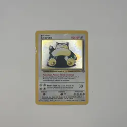 Pokemon TCG Card Snorlax Jungle Set 11/64 Holo Rare 1999 WOTC DMG - Image 1
