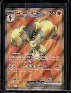Armarouge EX SVP125 Black Star Promo Scarlet & Violet Holo Pokemon Card - Image 1