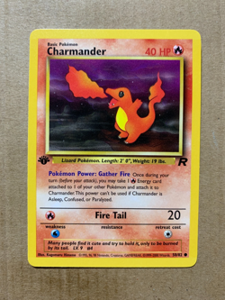 1st Edition Charmander 50/82 Team Rocket - Common Pokemon Card - NM/M - Image 1