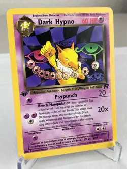 Dark Hypno 26/82 Team Rocket Set Pokemon Card 1st Edition - Lightly Played - Image 2