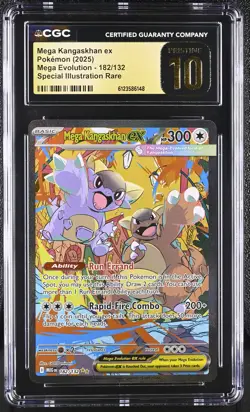 CGC 10 PRISTINE Mega Kangaskhan ex 2025 Mega Evolution 182/132 SIR Pokemon Card - Image 1