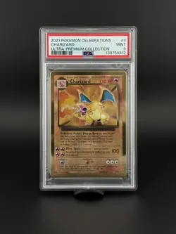 Charizard (Celebrations Metal Card) 004/102 UPC Promo PSA MINT 9 - Image 1