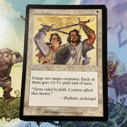 Hope and Glory - Urza's Legacy - MTG Magic - Uncommon - White Instant - Image 1