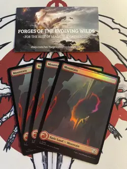 Mountain 289 Foil x4 4x 4 - MOM - March of the Machine Full Art - Image 1