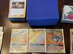 Pokemon Collection Deck Holo Foils Rares Moltres Zapdos Articuno Deck GX Tag - Image 1