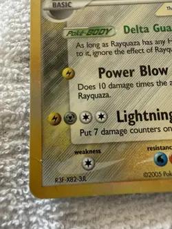 Pokemon EX Delta Species Reverse Holo Rayquaza 13/113 Stamped NICE! - Image 4