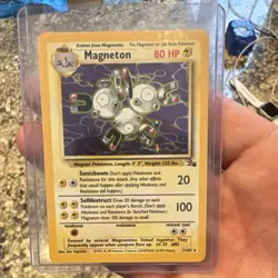 Pokemon TCG 1999 Magneton Fossil 11/62 80 HP Holo Rare Unlimited WOTC - Image 1