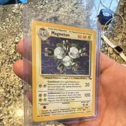 Pokemon TCG 1999 Magneton Fossil 11/62 80 HP Holo Rare Unlimited WOTC - Image 2