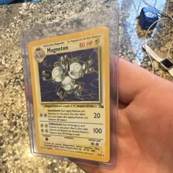 Pokemon TCG 1999 Magneton Fossil 11/62 80 HP Holo Rare Unlimited WOTC - Image 3