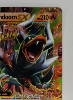 Pokemon TCG Mega-Houndoom-EX Holo Rare Card Breakthrough 22/162 LP- - Image 3