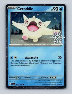 Cetoddle 053 Pokemon Holiday Snowflake Stamped Cosmos Holo Promo Card NM+ - Image 1