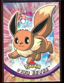 Eevee 133 Topps Series 3 Ex/NM Animation Edition Pokemon - Image 1