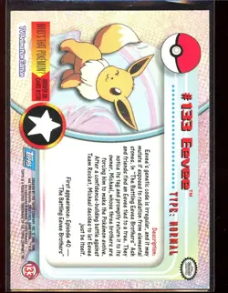 Eevee 133 Topps Series 3 Ex/NM Animation Edition Pokemon - Image 2