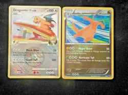 Dragonite Reverse Crosshatch 56/147 & Dragon Vault Holo 5/20 Pokemon 2x Card Lot - Image 1