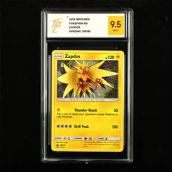 TQG 9.5 MINT+ 2018 Pokemon ENG Zapdos SM145 Promo - Image 1