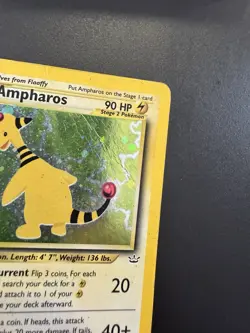 Pokemon TCG Ampharos Neo Revelation Holo Card 1/64 Unlimited Rare - Image 4