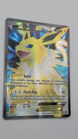 Pokemon TCG XY Generations Jolteon EX Full Art 28a/83 Ultra Rare Holo Card - Image 3