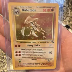 Pokemon TCG 1999 Kabutops Fossil 9/62 60 HP Holo Rare Unlimited WOTC - Image 1