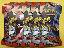 Pokemon -Scarlet & Violet Destined Rivals Sleeved -TCG Booster Pack -SV10 DRI - Image 1