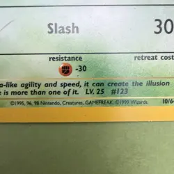 Scyther - 10/64 - Pokemon Jungle Holo - NM/LP - Image 2