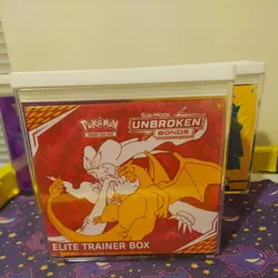 Pokemon TCG Sun & Moon: Unbroken Bonds Elite Trainer Box ETB Small Tears W/Case - Image 1