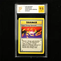 TQG 9.5 MINT+ 1999 Pokemon ENG Super Energy Removal 79/102 R - Image 1