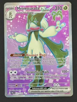 Meowscarada ex 231/193 Pokemon TCG SV Paldea Evolved Ultra Rare - NM - Image 3