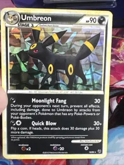 Umbreon 10/90 Undaunted Cracked Ice Holo Rare Pokemon TCG 💎NM LP+💎 - Image 1