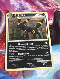 Umbreon 10/90 Undaunted Cracked Ice Holo Rare Pokemon TCG 💎NM LP+💎 - Image 2