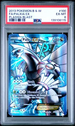 Fa/Palkia Ex Pokemon Black & White Plasma Blast 100 NM PSA 6 - Image 1