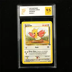 TQG 9.5 MINT+ 1999 Pokemon ENG Spearow 62/64 C - Image 1